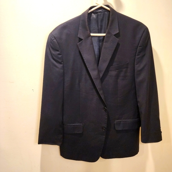 Andrew Fezza black  men's blazer size 44R - Picture 1 of 11